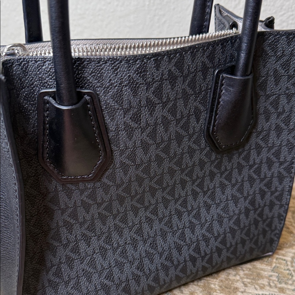 Michael Kors Dark Gray Signature Tote - Picture 11 of 16